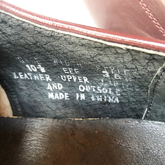 LONDON SQUARE- Leather Red Brown Shoes - Picture 6 of 7